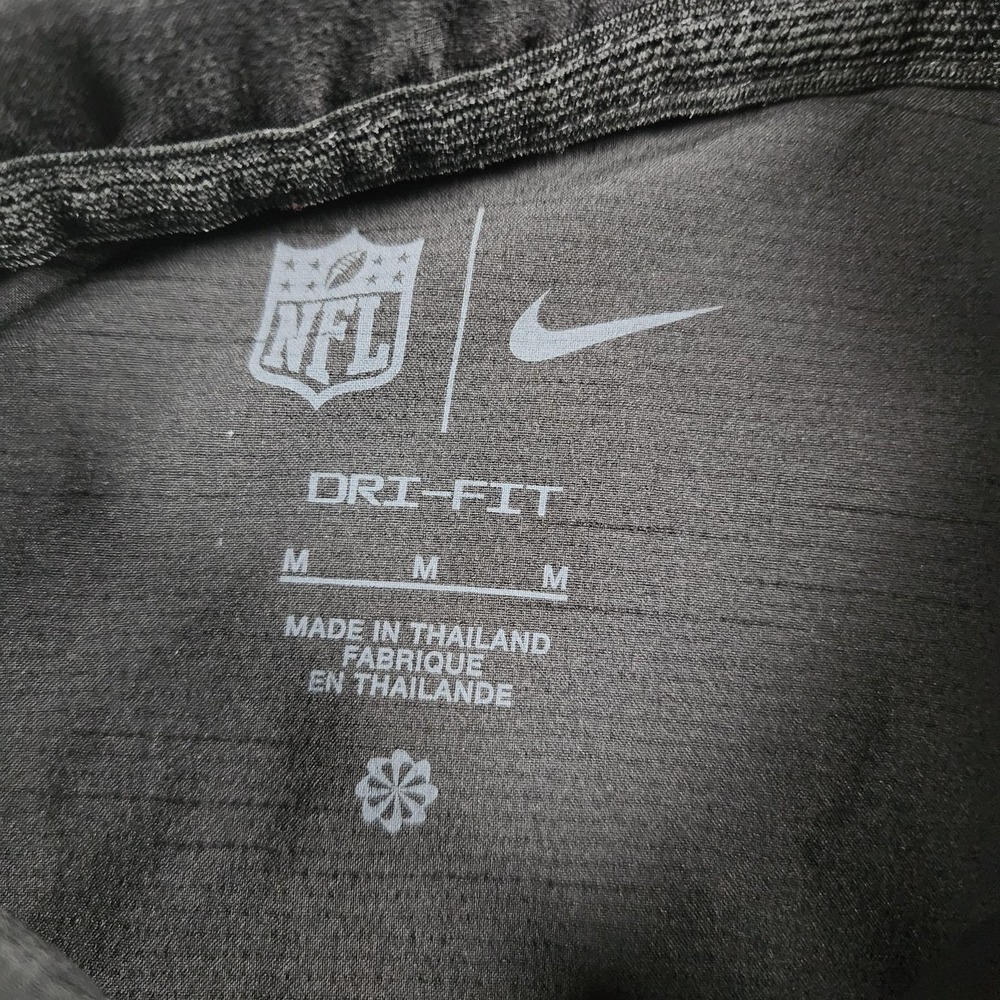 Baltimore Ravens Polo Shirt Mens Medium Black NFL Football Nike Dri-FIT - Picture 6 of 12